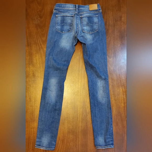 Lucky Brand Brooke Skinny Ankle White Oak Denim Selvedge Jeans Size 0/25 - Picture 2 of 16
